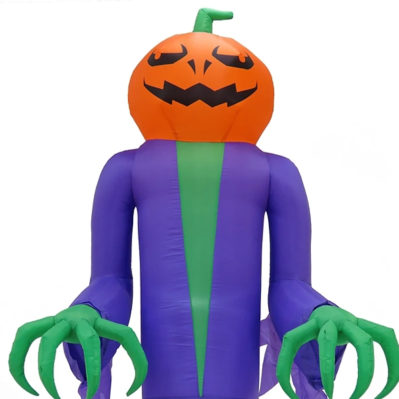 LED Jack O Lantern Halloween Inflatable, 12 ft.