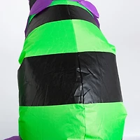 Pre-Lit Witch in Cauldron Inflatable Decoration