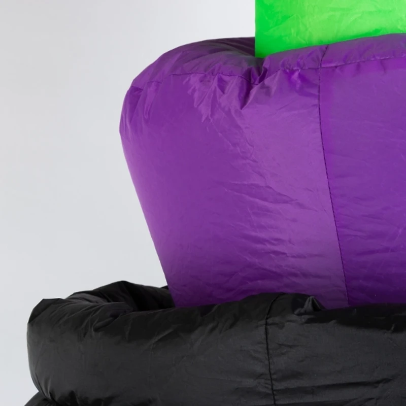 Pre-Lit Witch in Cauldron Inflatable Decoration