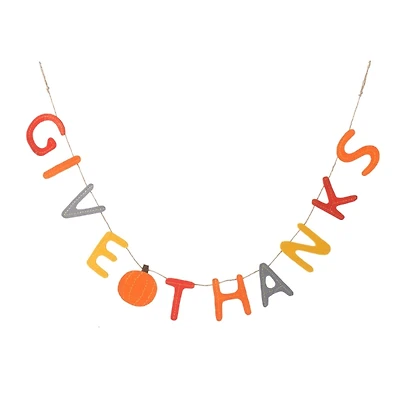 Give Thanks Colorful Banner