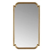 Gold Adelaide Scalloped Rectangular Wall Mirror