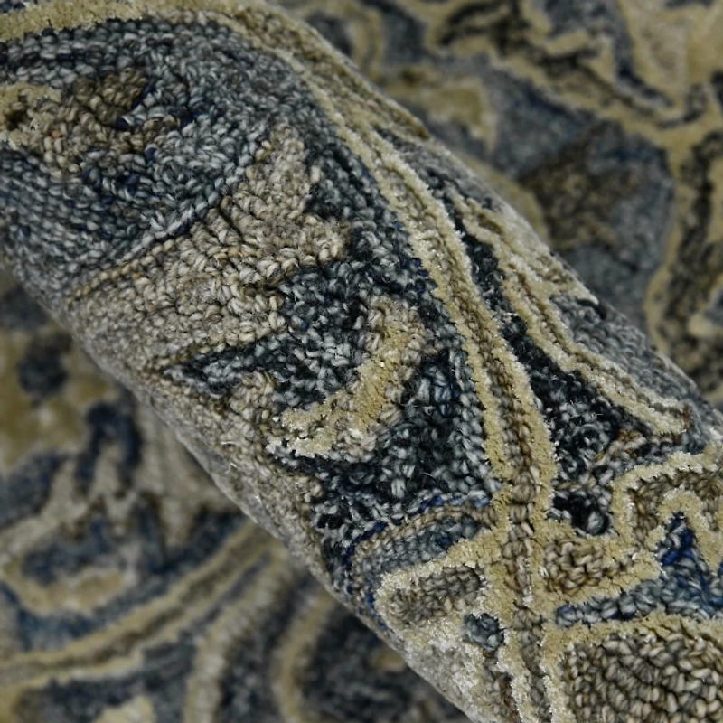 Nucia Denim Blue Hand-Tufted Area Rug, 8x10