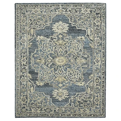 Nucia Denim Blue Hand-Tufted Area Rug, 8x10