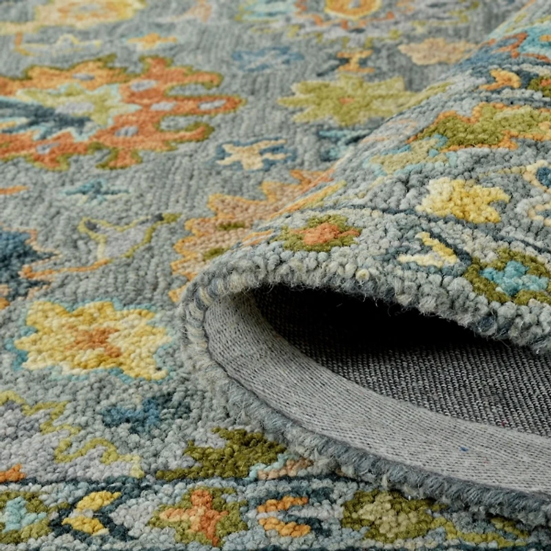 Jackson Gray Hand-Tufted Area Rug, 5x7