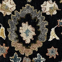 Jackson Black Hand-Tufted Area Rug, 5x7