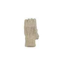 Champagne Heart Hands Ceramic Statue