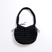 Black Puffy Tote Bag