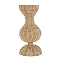 Natural Rattan Hourglass Vase