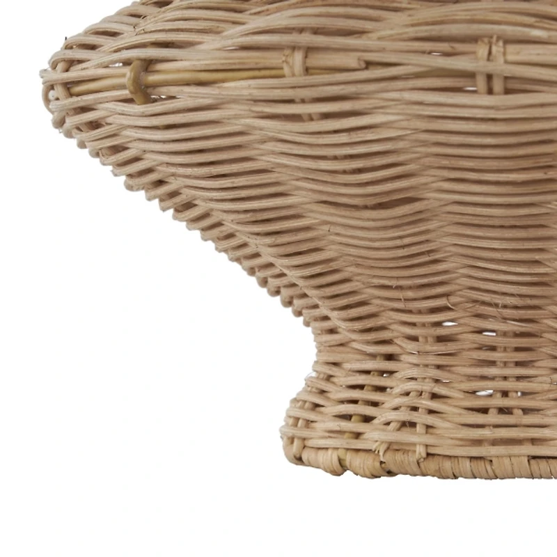 Natural Rattan Hourglass Vase