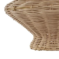 Natural Rattan Hourglass Vase
