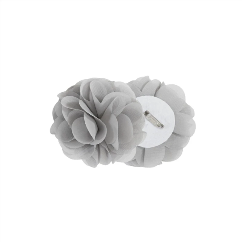 Gray Rosette Tab Top Curtain Panel, 95 in.