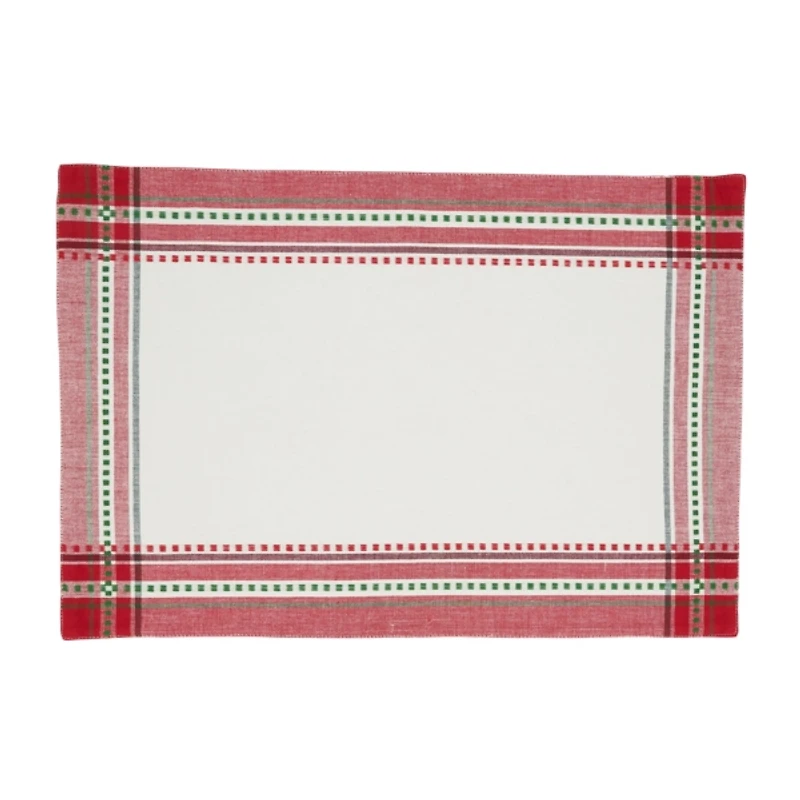 Christmas Plaid 8-pc. Placemat & Napkin Set