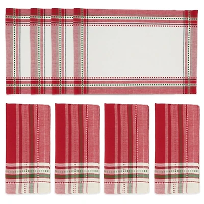 Christmas Plaid 8-pc. Placemat & Napkin Set