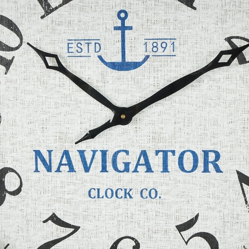 Ship Wheel Wood and Rope Wall Clock