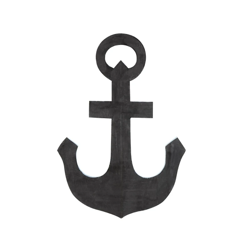 Blue and White Anchor Wall Plaque