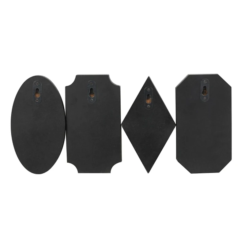 Metal and Wood Beaded Wall Hooks, Set of 4