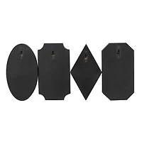 Metal and Wood Beaded Wall Hooks, Set of 4