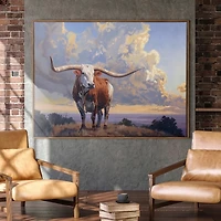 Country Hill Monarch Framed Canvas Art Print