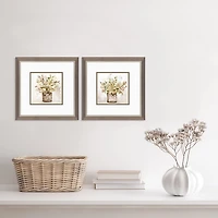 Earthy Garden Framed Art Prints, Set of 2