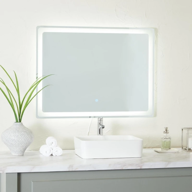Rectangular LED Wall Mirror