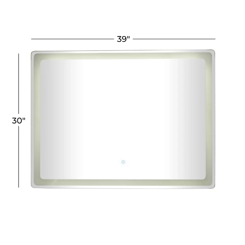 Rectangular LED Wall Mirror