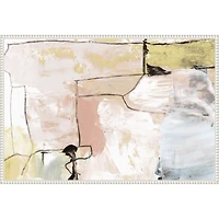 Abstract Pastels Framed Canvas Art Print