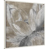 Lotus Blossom Framed Canvas Art Print