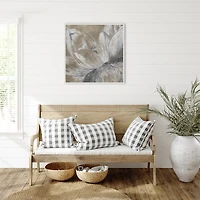 Lotus Blossom Framed Canvas Art Print