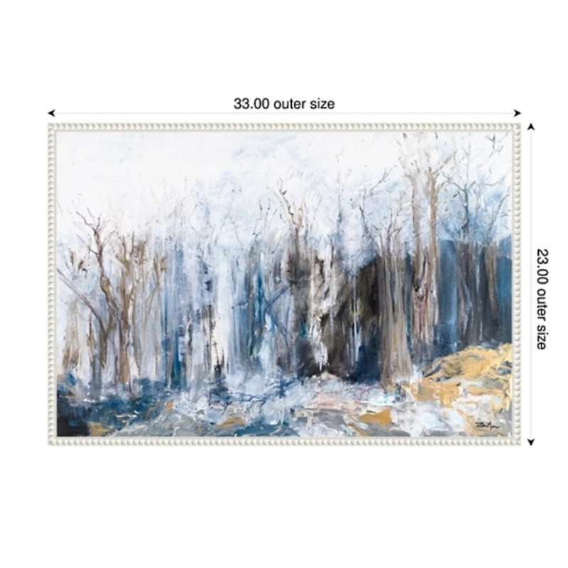 Tranquil Forest Framed Canvas Art Print