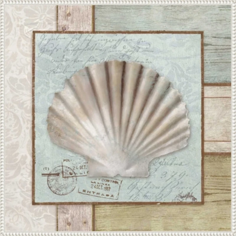 Traveling by Sea I Framed Canvas Art Print