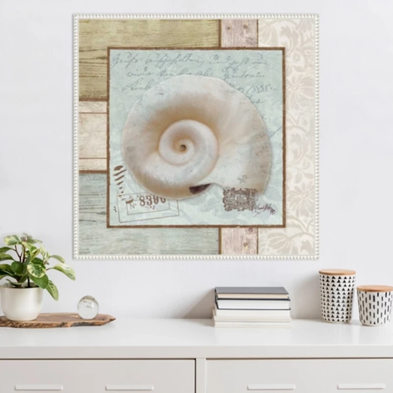Traveling by Sea II Framed Canvas Art Print