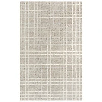 and Ivory Grid Lofton Wool Area Rug