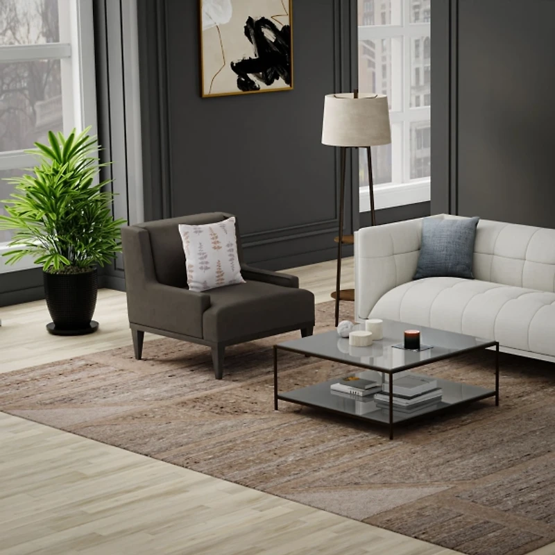 Geometric Lofton Wool Area Rug