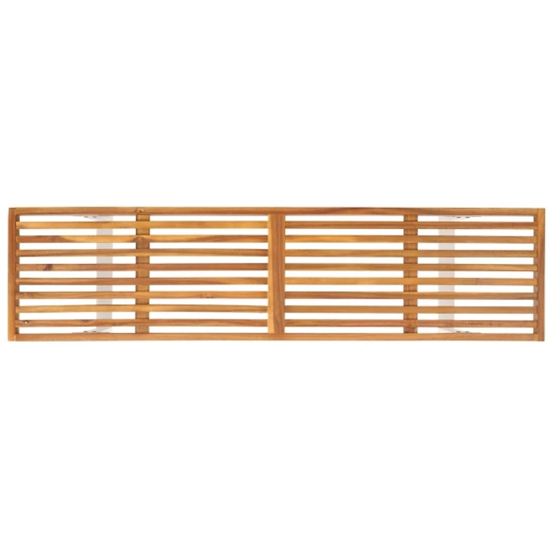 Acacia Wood and Metal Monti Outdoor Bench