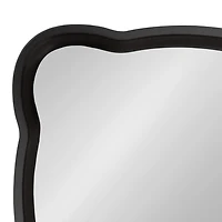Black Wood Scalloped Leigh Wall Mirror