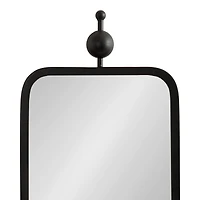 Kasota Black Slim Rectangle Wall Mirror