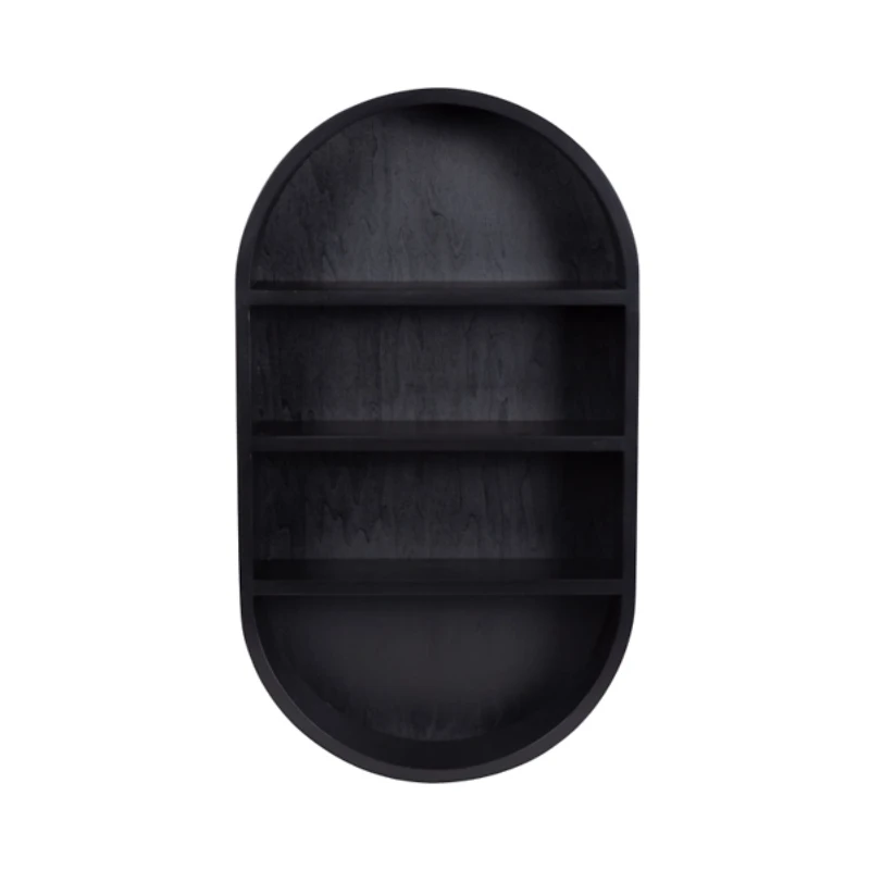 Hutton Black Capsule Wall Shelf