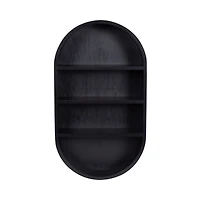 Hutton Black Capsule Wall Shelf