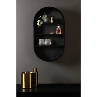 Hutton Black Capsule Wall Shelf