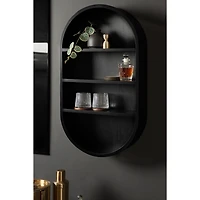 Hutton Black Capsule Wall Shelf