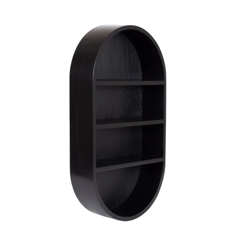 Hutton Black Capsule Wall Shelf