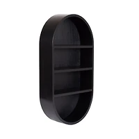 Hutton Black Capsule Wall Shelf