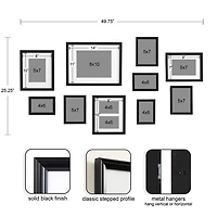 Glam Black 10-pc. Gallery Wall Frame Set