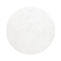 Antique Brass and White Marble Adjustable Table