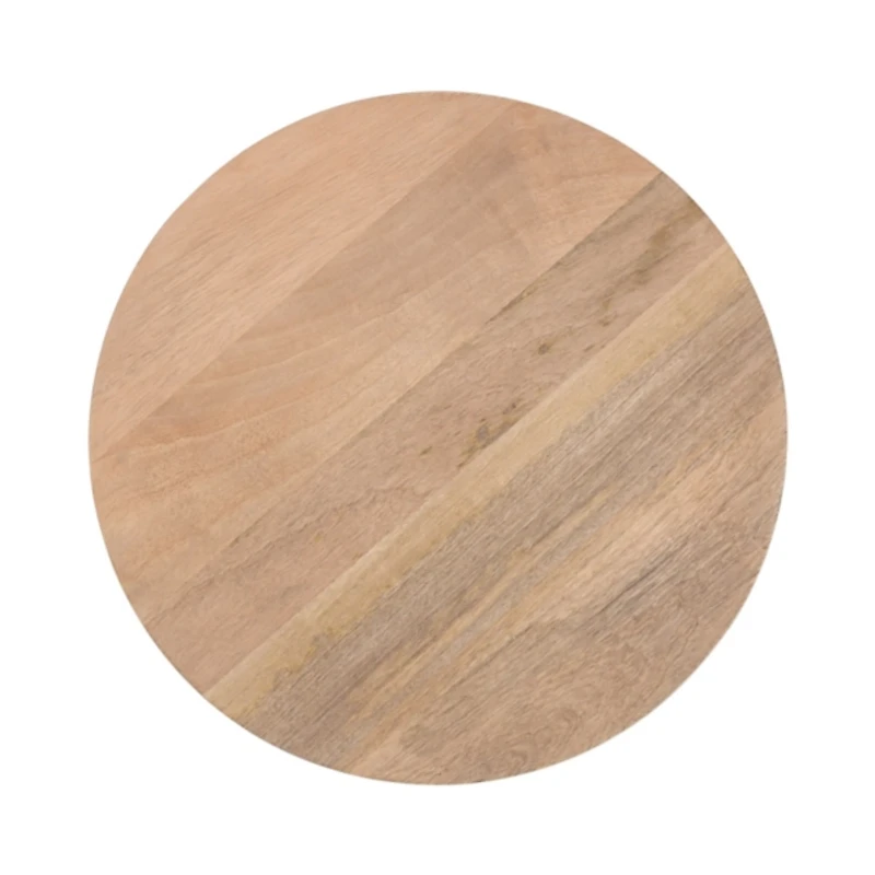 Natural Mango Wood Round Kershaw Accent Table