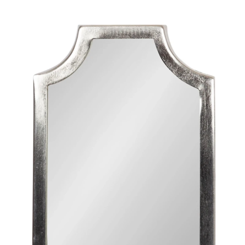 Ciel Silver Mirrored Pillar Candle Sconce