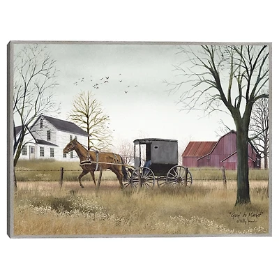 Goin To Market Framed Canvas Art Print
