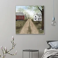 Warm Spring Day Framed Canvas Art Print