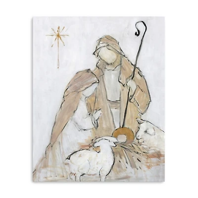 Holy Night Family Canvas Art Print