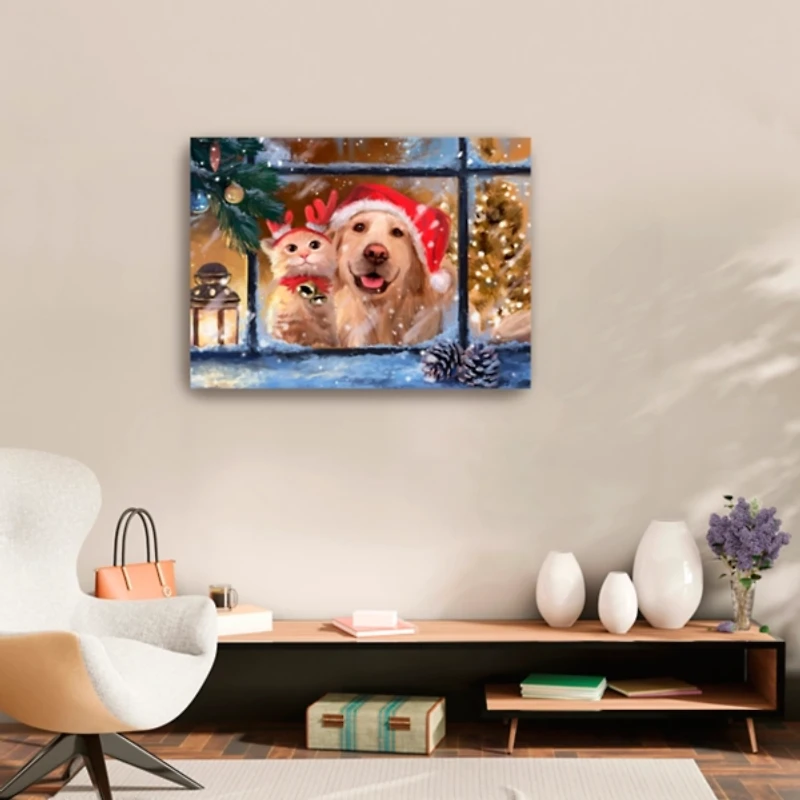 Cozy Companions Canvas Art Print